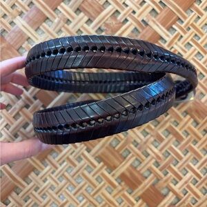Fishtail Leather Belt